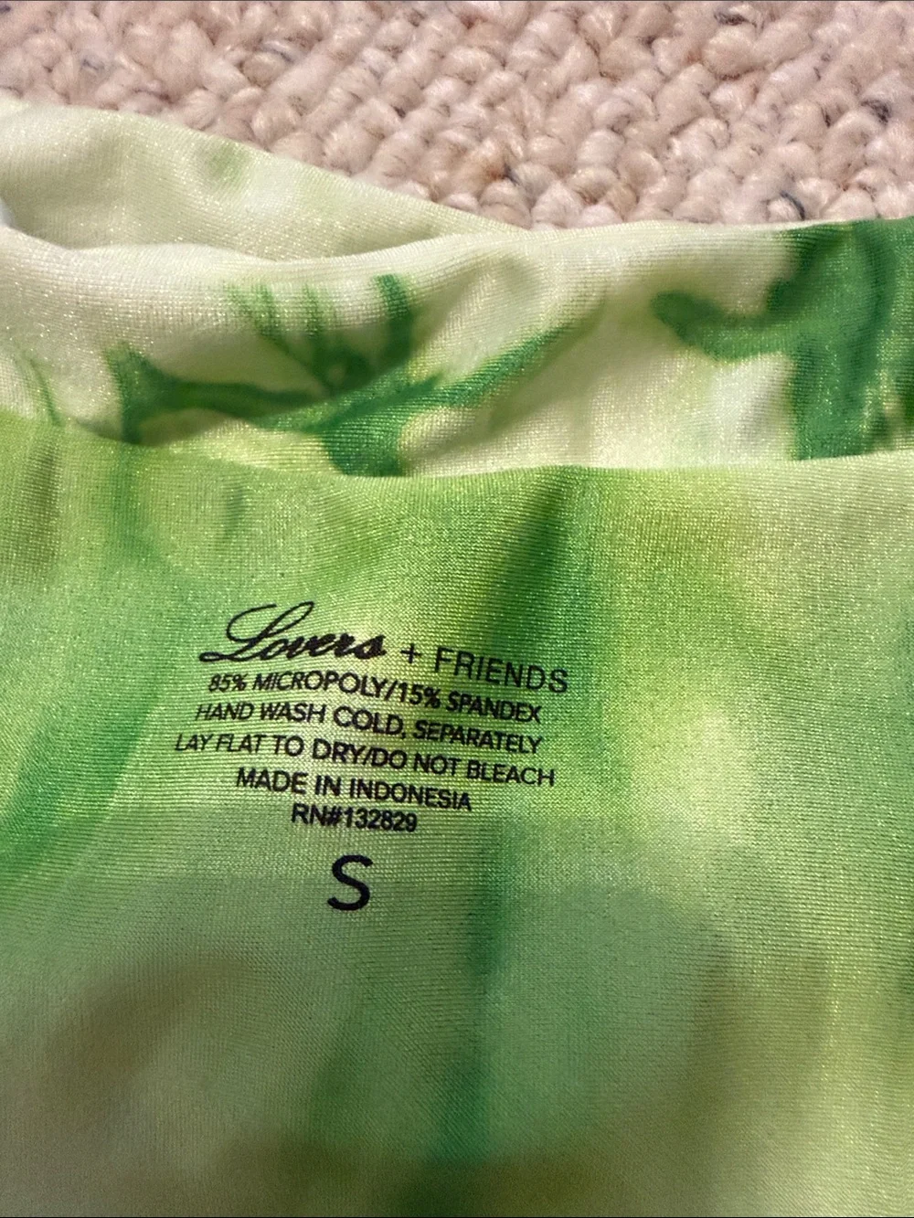 Lovers + Friends Green Tie-Dye Ring Bikini Set - Picture 5 of 6